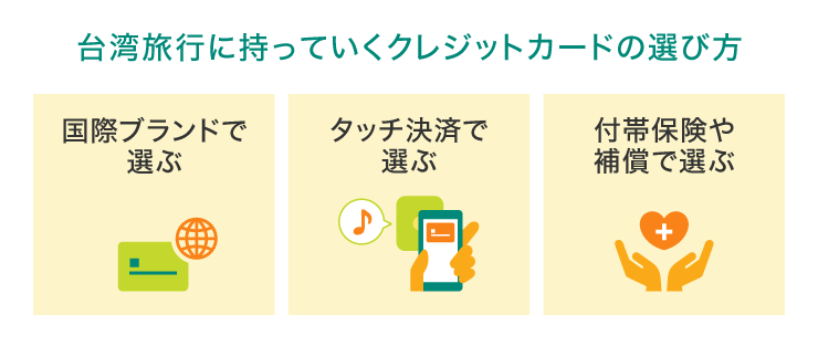 台湾旅行に持っていくクレジットカードの選び方