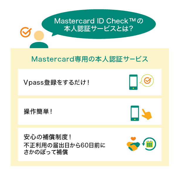 Mastercardは本人認証サービスでセキュリティも安心