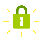 セキュリティ万全 タッチして使える